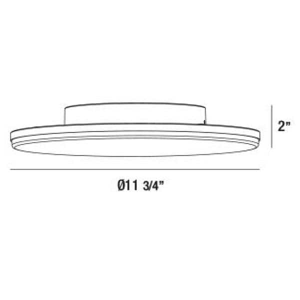 Graphite Grey Aluminum LED Outdoor Flush Mount Light