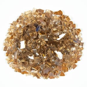 Quantum Copper Brown 0.25 cu. ft. per Bag (0.5 in. ) Fire Glass Pebbles 20 lb. Bag