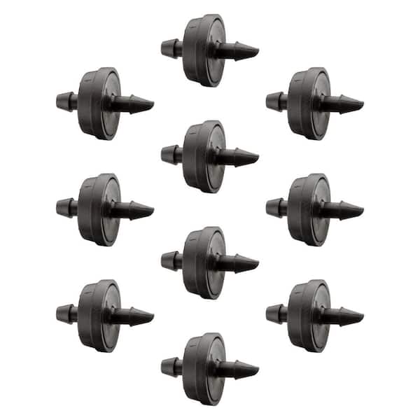 1 GPH Pressure Compensating Emitters with Check Valve (10-Pack)