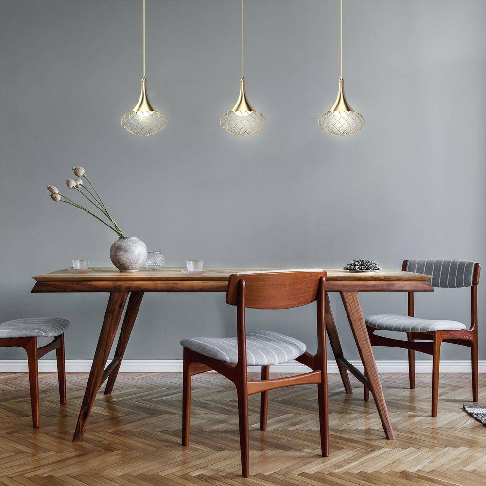 Antique Gold Mini Globe LED Pendant Light