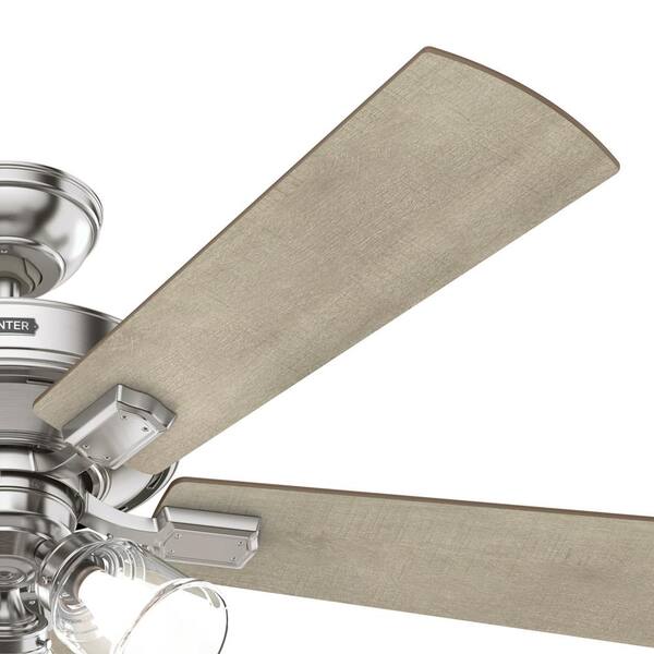 Hunter Crestfield 52 in. Indoor Brushed Nickel Ceiling Fan