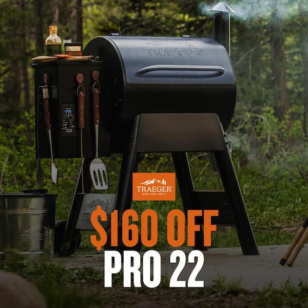 Pro Series 22-Pellet Grill and Smoker in Bronze