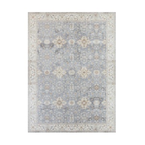 Imagine Chenille Willa Taupe 8 ft. x 11 ft. Medallion Polyester Area Rug