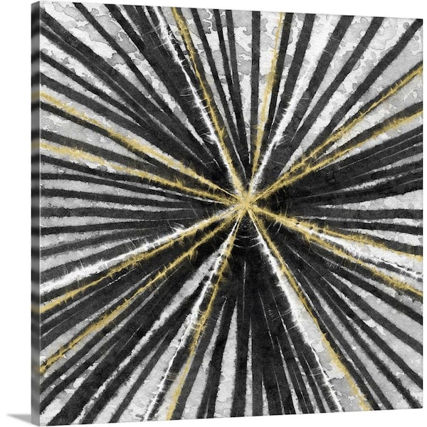 GreatBigCanvas "Black and Gold" by Linda Woods Canvas Wall Art