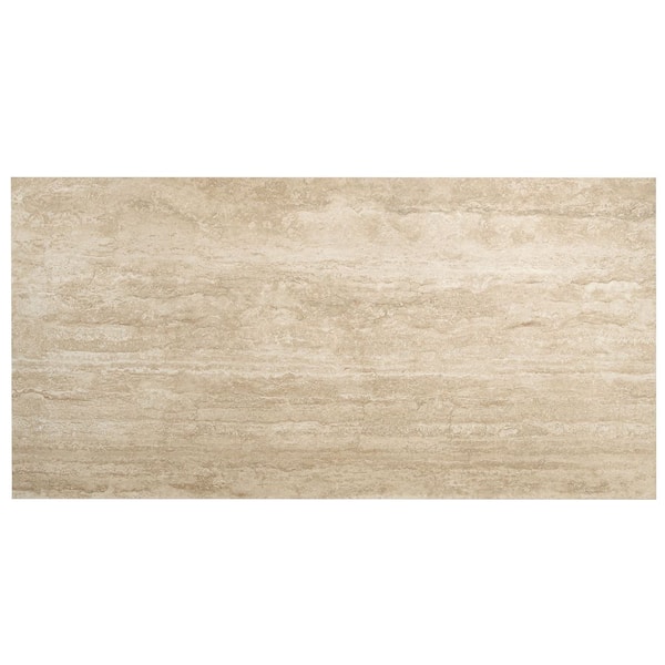 Terrain 24 in. x 48 in. Matte Warm Beige Porcelain Plain Large Format Tile (15.55 sq ft/case)-2 Pack