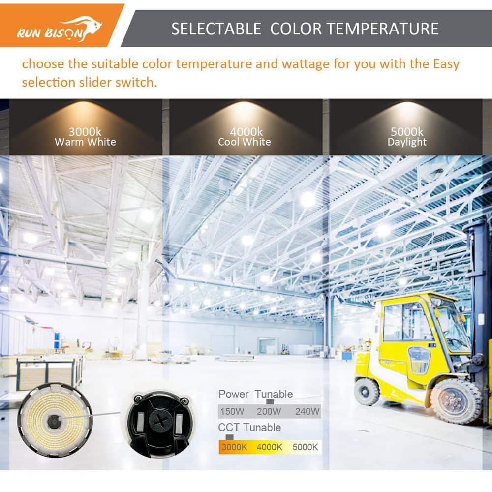 Dimmable Aluminum UFO LED High Bay Ceiling Light