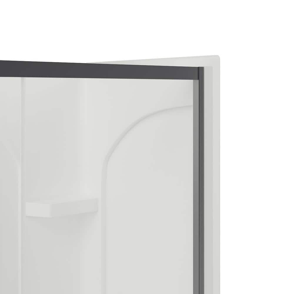 Ardis 60'' x 32'' Chrome Framed Sliding Shower Kit