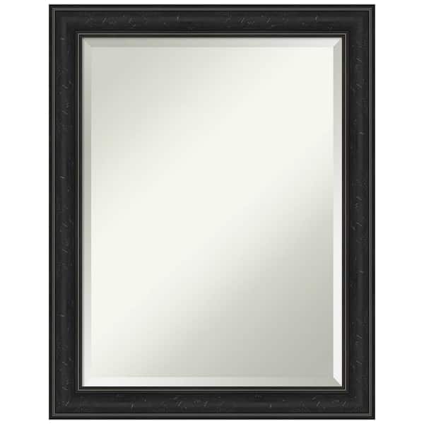Amanti Art Shipwreck Black Narrow 22 in. H x 28 in. W Framed Wall Mirror