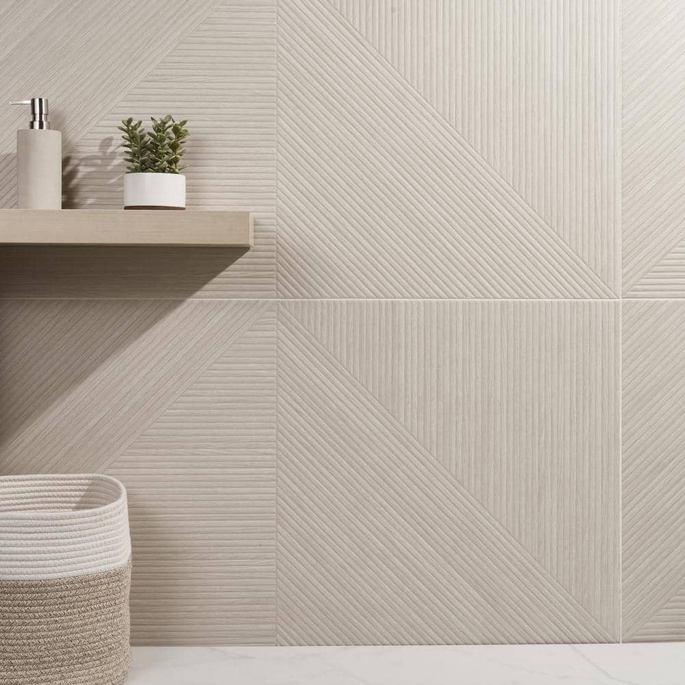 Ash 24x48 Matte Porcelain Fluted Wall Tile