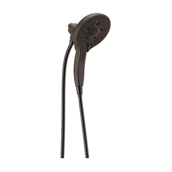 Delta In2ition 5-Spray Patterns 2.5 GPM 6.25 in. Wall Mount Dual Shower Heads in Venetian Bronze