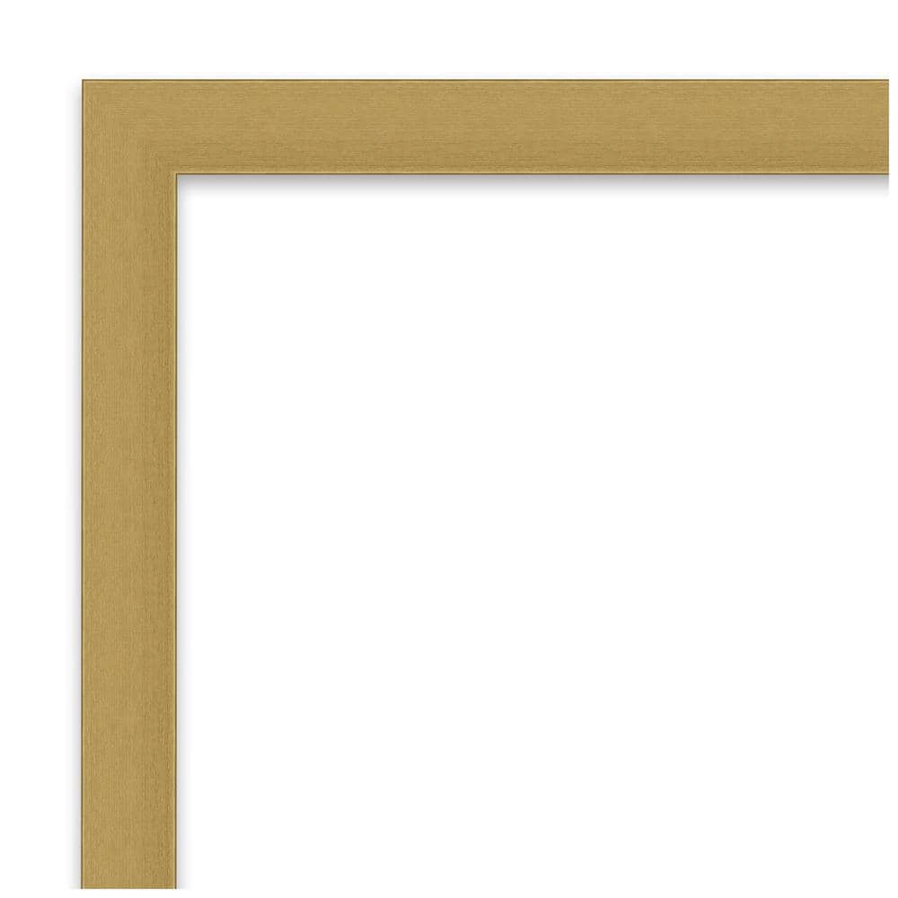 Grace Brushed Gold Rectangular Bathroom Wall Mirror 20 x 26 in