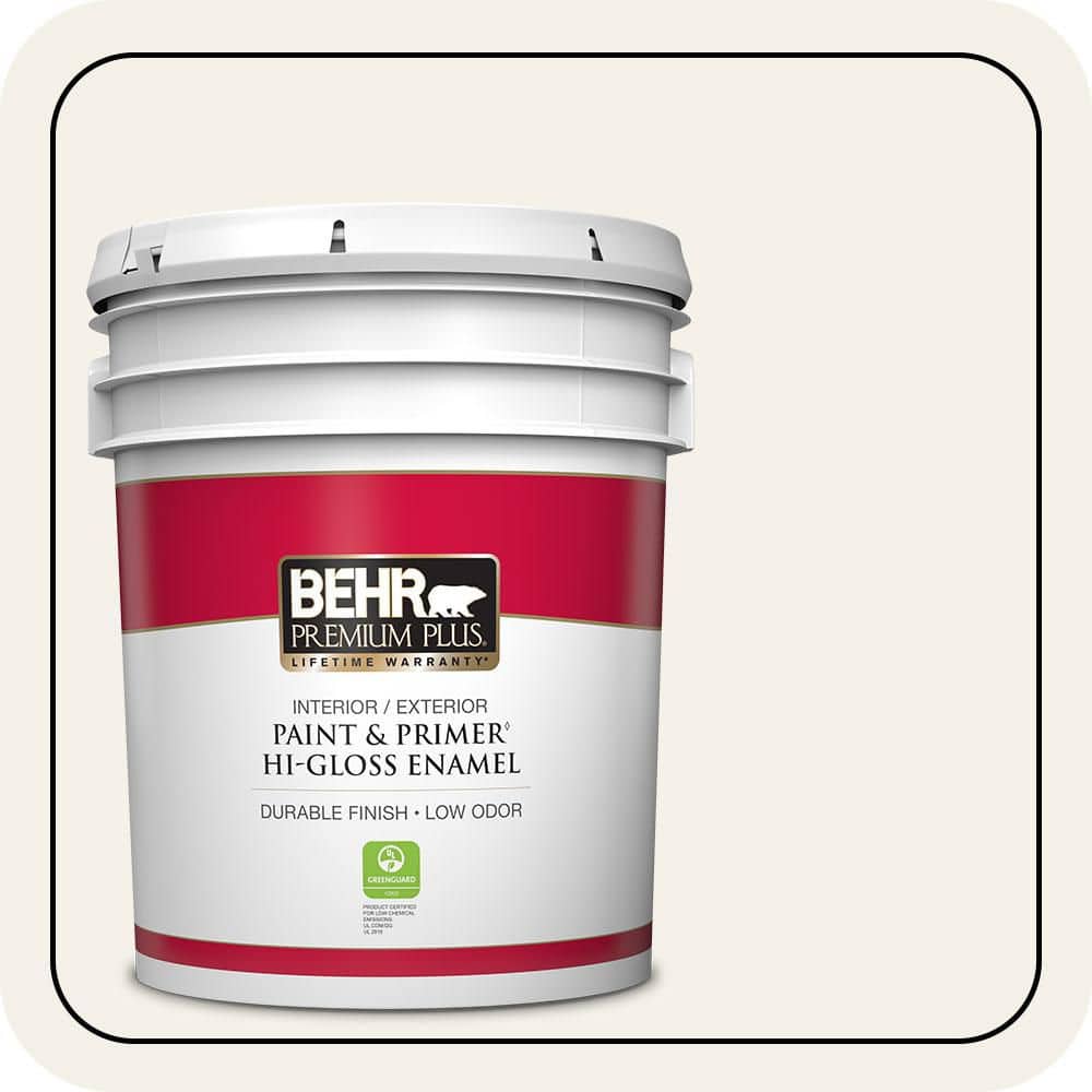5 gal. #T16-17 Ivory Keys Hi-Gloss Enamel Interior/Exterior Paint & Primer price history on PriceWatchPro