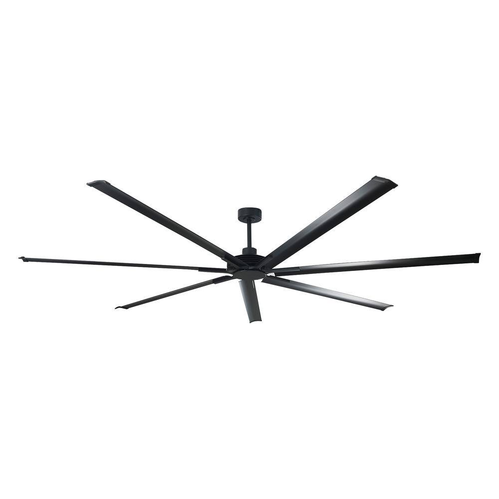 Parrot Uncle 84 in. Indoor/Outdoor Industrial Matte Black 7-Blade ...