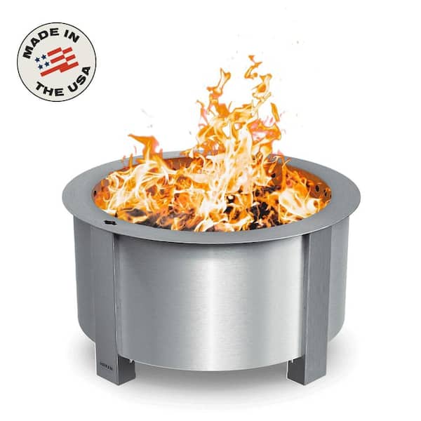 X Series 24 Smokeless Fire Pit in Stainless Steel