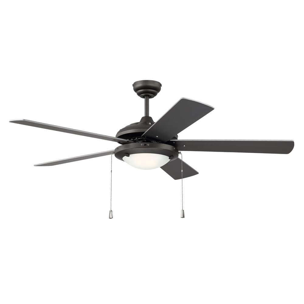 Craftmade Espresso and Walnut 52" Ceiling Fan with Light Kit