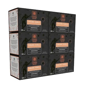 Single Serve Coffee Pods for Keurig K-Cup Brewers, Caramel Vanilla Blend, Medium Roast (72-Pack)