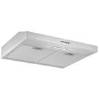 24 in. Convertible Under-Cabinet Range Hood in Stainless Steel with LED Lights
