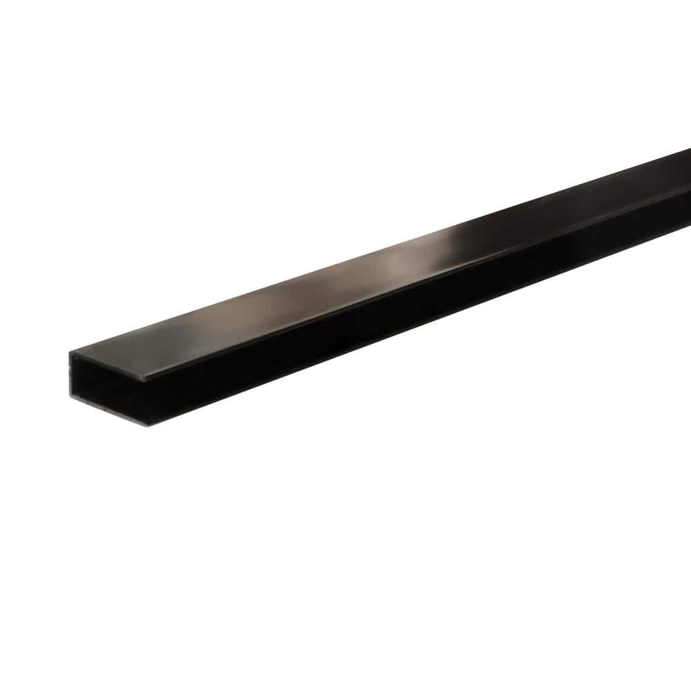 34'' Matte Black Frameless Fixed Shower Door with Clear Glass
