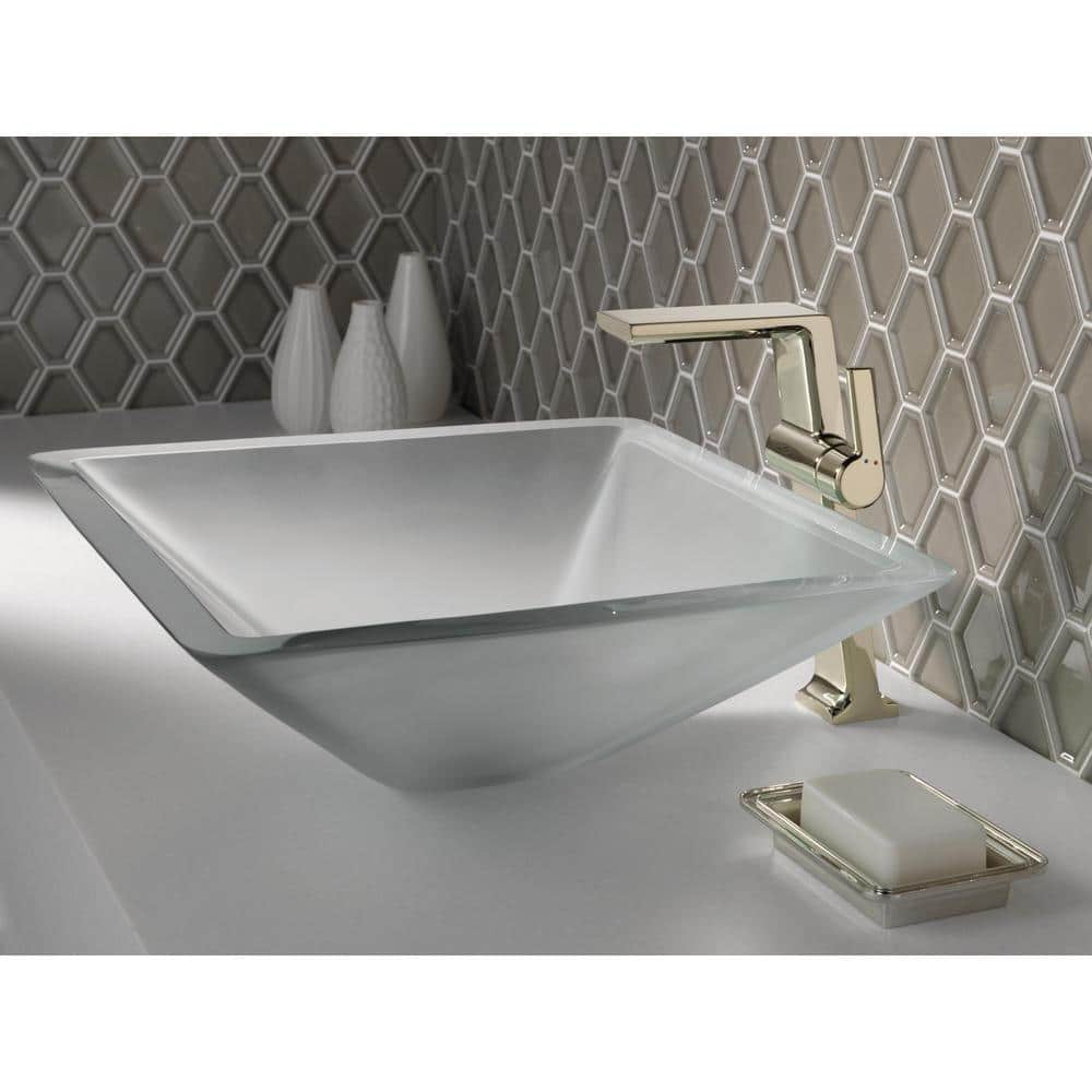 Modern European Polished Nickel Single Hole Vessel Faucet