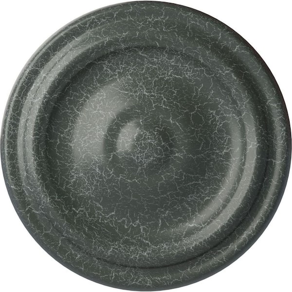 Ekena Millwork 1-1/8" x 9-5/8" x 9-5/8" Polyurethane Maria Ceiling Medallion, Athenian Green Crackle
