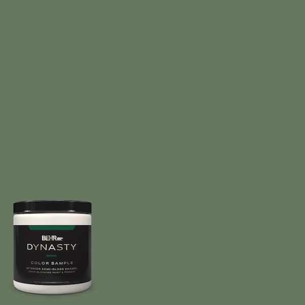 BEHR DYNASTY 8 oz. #440F-6 Old Vine Semi-Gloss Enamel Stain-Blocking Interior/Exterior Paint & Primer Sample