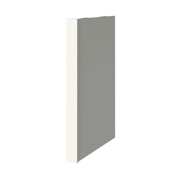 SIMPLY WOODMARK PRO Shaker Full Overlay 3 in. W x 24 in. D x 34.5 in. H Dishwasher Return End Panel in Linen White