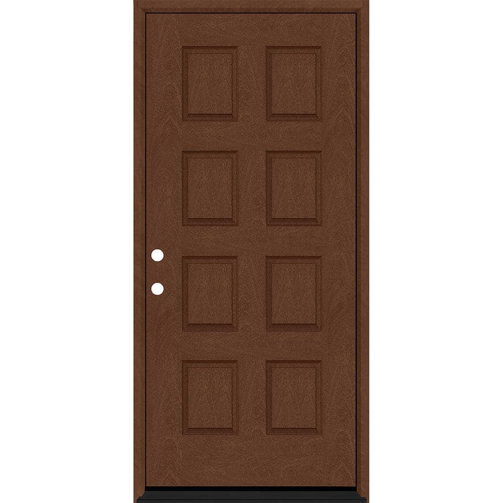 Regency 42 in. x 80 in. 8-Panel RHIS Chestnut Stain Mahogany Fiberglass Prehung Front Door price history on PriceWatchPro