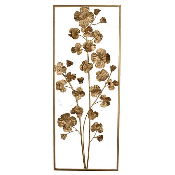 Unbranded Ashlyn Iron Tree Wall Decor Metal Tree Wall Decor by Metal Tree Wall Decor Framed Art Print 30 in. x 12 in.