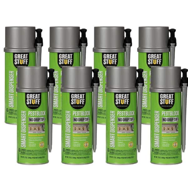 Smart Dispenser 12 oz. Pestblock Insulating Spray Foam Sealant (8-Pack)