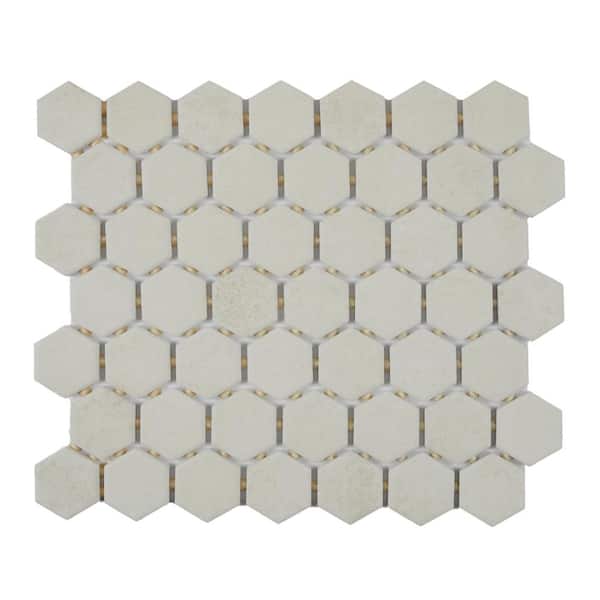 ☆cocomoco☆ Marazzi Moroccan Concrete Off White 11 in. x 10 in. Glazed
