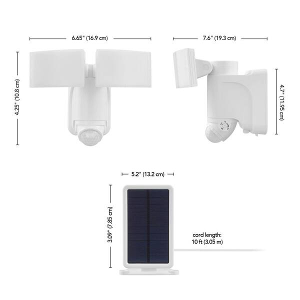 Willmind Solar Street Lights Outdoor: 1200W, Security Lights With