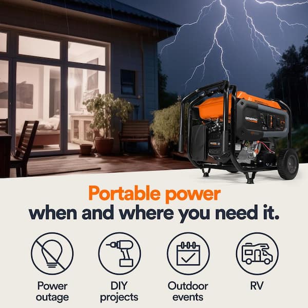 Generac 10000 / 8000-Watt Electric Switch Single Fuel Gasoline