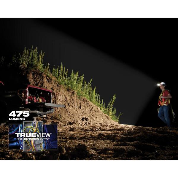 Milwaukee 475 Lumens Led Redlithium Usb Hard Hat Headlamp 2111 21 The Home Depot