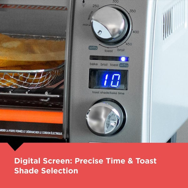 Black & Decker 4-Slice Toaster Oven - 1150W, Bake/Broil/Toast