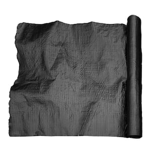 4 ft. x 50 ft. Non-Woven Spun Weed Barrier Fabric - Black