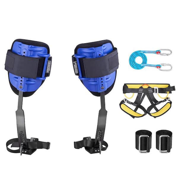 Tree Climbing Spikes Set, Adjustable Steel Gear with Straps & Harness, 350 lbs. Capacity for Fruit Harvesting & Outdoors