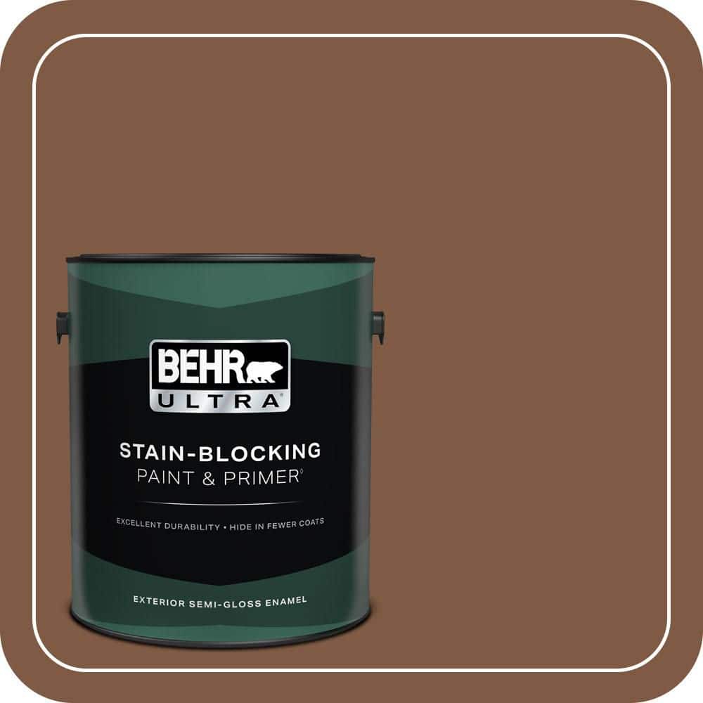 1 gal. #T12-2 Stagecoach Semi-Gloss Enamel Exterior Paint & Primer product image for price tracking