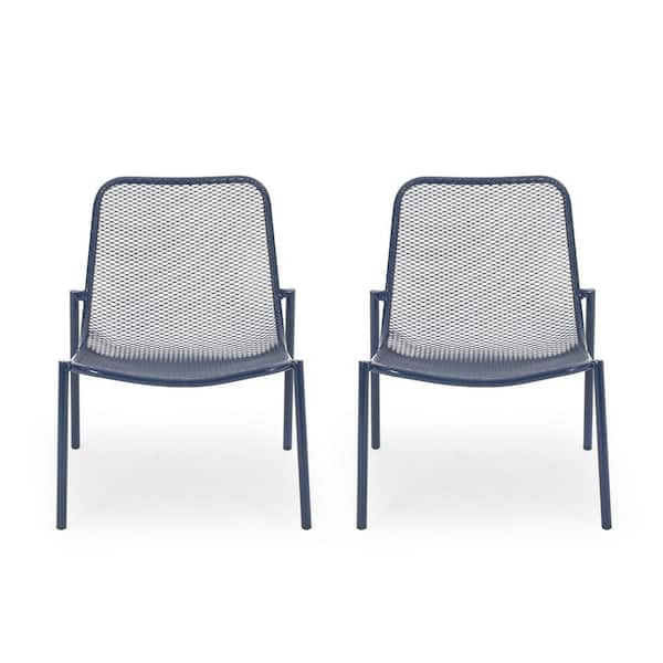 ITOPFOX Durable Armless Outdoor Dining Chair for Outdoor and Garden Lawn (Set of 2)