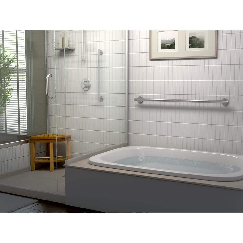 Latitude II 12-Inch Stainless Steel Wall Mount Grab Bar
