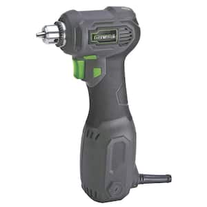 3.5 Amp 3/8 in. Variable Speed Close-Quarter Right Angle Drill with Non-Slip Grip