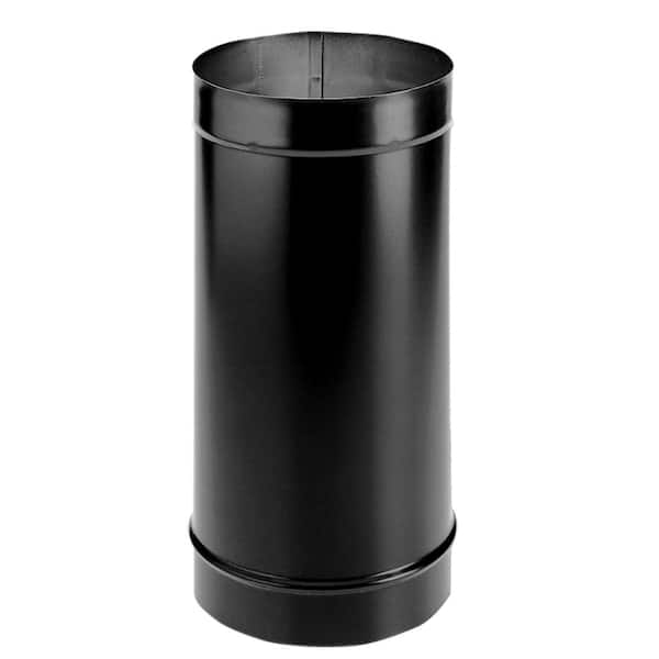 DuraVent DuraBlack 6 in. x 12 in. Single-Wall Chimney Stove Pipe
