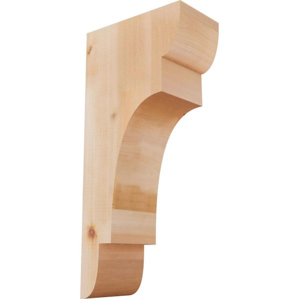 Ekena Millwork 5-1/2 in. x 10 in. x 22 in. Western Red Cedar New Brighton Smooth Corbel