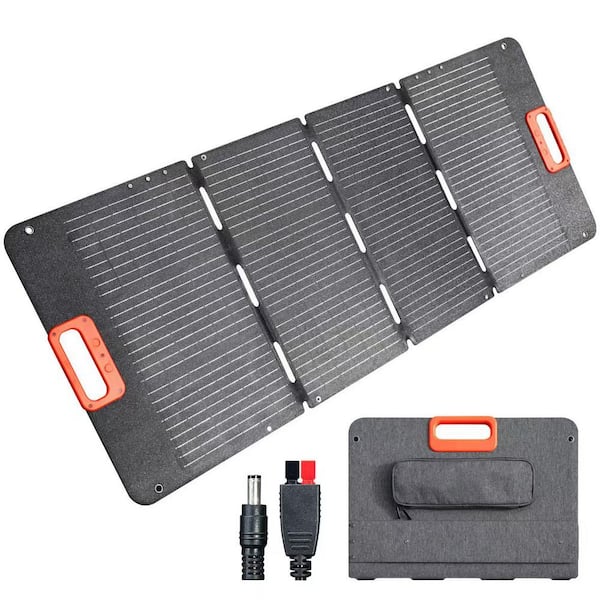 21.26 in. 200W Portable Solar Panel for Power Station IP67 Water Foldable Solar Panel for Camping, RVs, Hiking