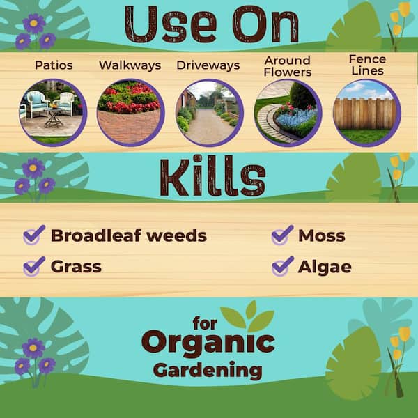 Captain Jack's Deadweed Brew, 128 oz. Concentrate for All Types of Weeds and Grasses, For Organic Home Gardening