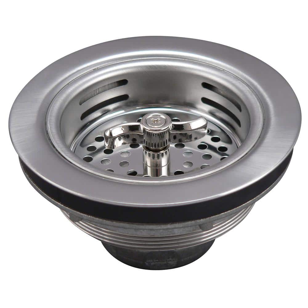 Stainless Steel Keeney 1433SS Sink Strainer with Turn 2 Seal Basket 