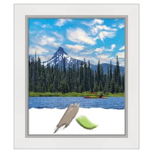 Eva White Silver Picture Frame Opening Size 20 x 24 in.