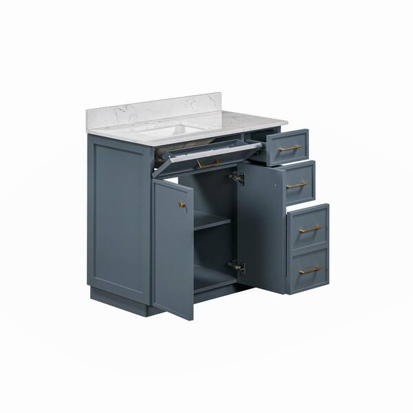 sato マーブル36 Glacier Bay Marcote 36 in. Single Sink Freestanding Slate