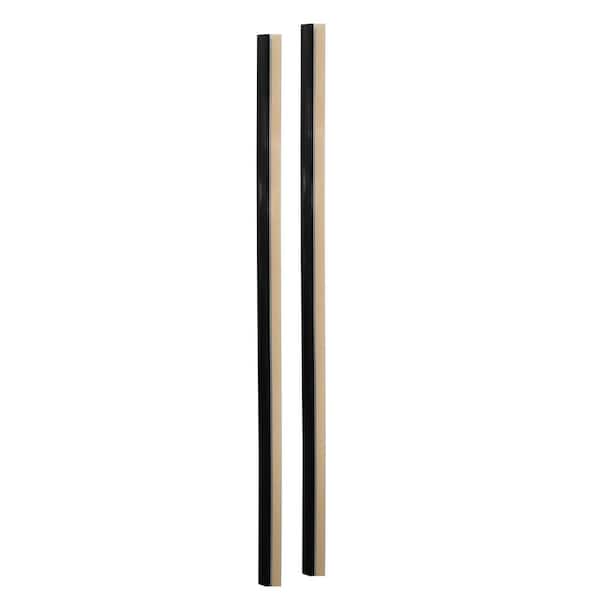 58 in. Restroom Stall Door Privacy Cover Opaque/Smoke Self-Adhesive (2-Pack)
