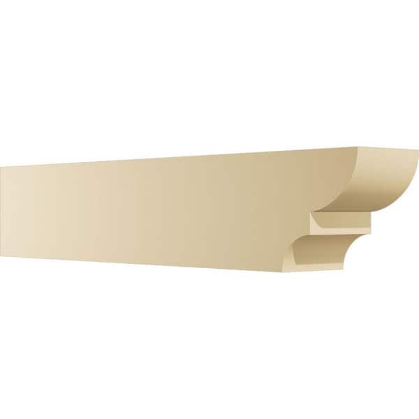 Ekena Millwork 6 in. W x 8 in. H x 42 in. L Standard Ridgewood Signature Polyurethane Outlooker, Primed Tan