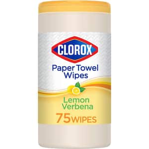 75-Count Lemon Verbena Multi-Purpose Paper Towel Cleaning Wipes